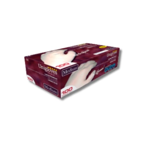 Unigloves Latex Powdered Examination Gloves