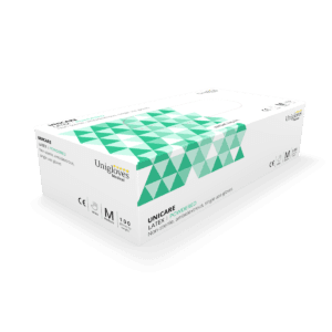 Unicare Powdered Latex Examination Gloves